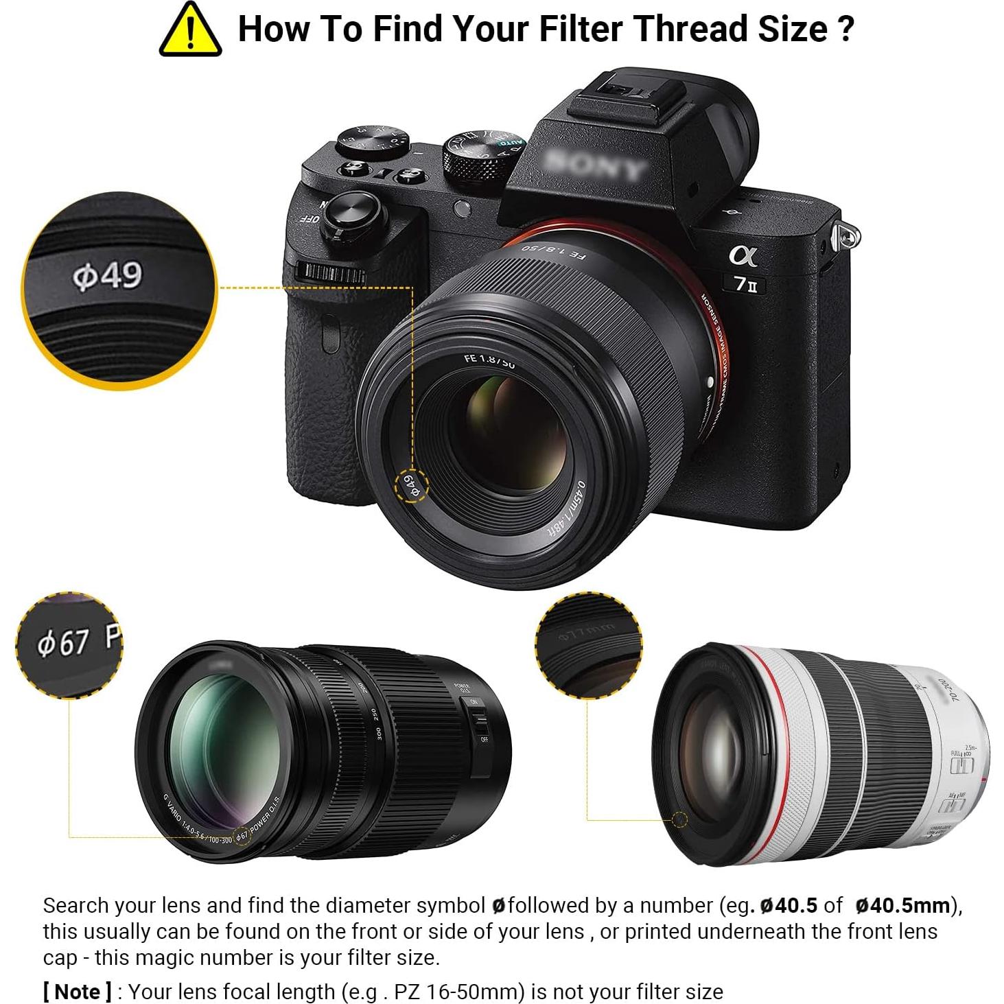 Filtro UV PROfezzion 40.5mm Ultra Delgado para Cámaras Sony