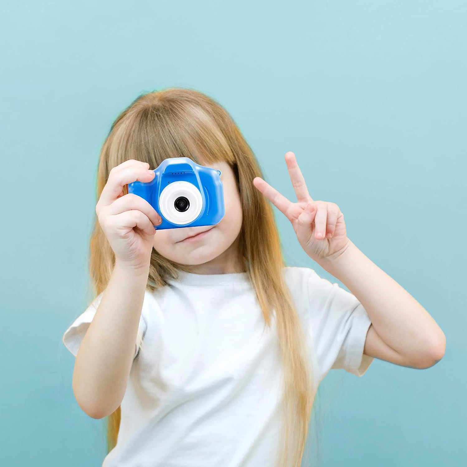 Cámara Digital Kidzcam Vivitar 12 MP HD para Niños Azul