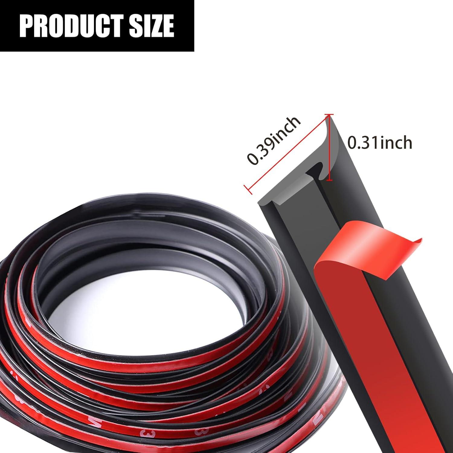 Cinta de Sellado Automotriz Sodcay 5M Negro Tira en T 8x10mm