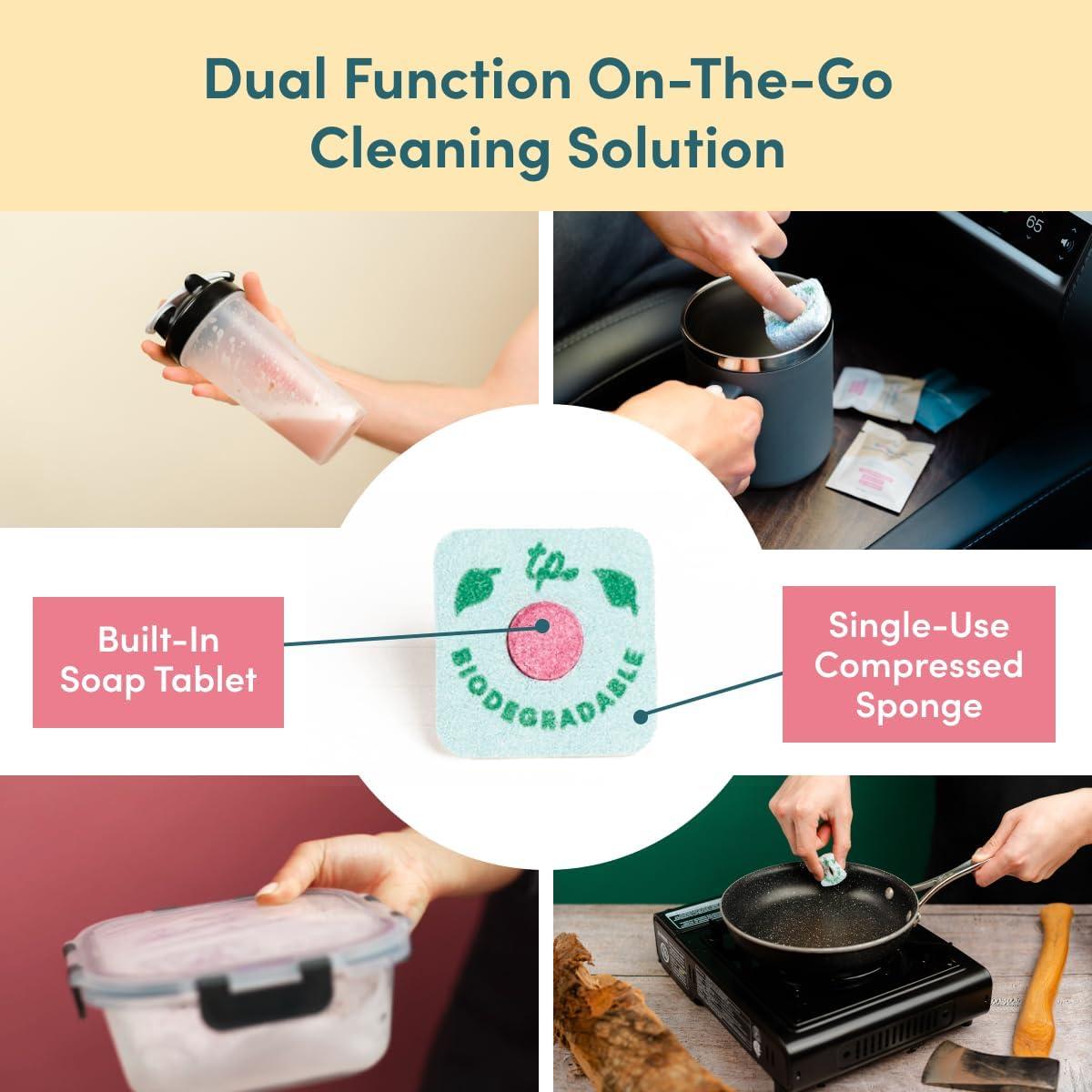 Esponja n' Go Two Pillars - Jabón de Platos Mini Ecológico 20 Unidades