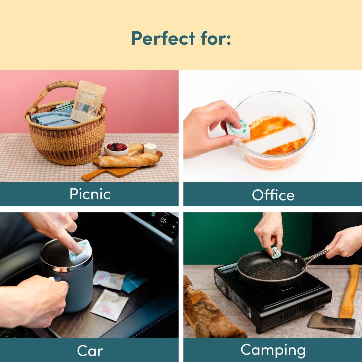 Esponja n' Go Two Pillars - Jabón de Platos Mini Ecológico 20 Unidades