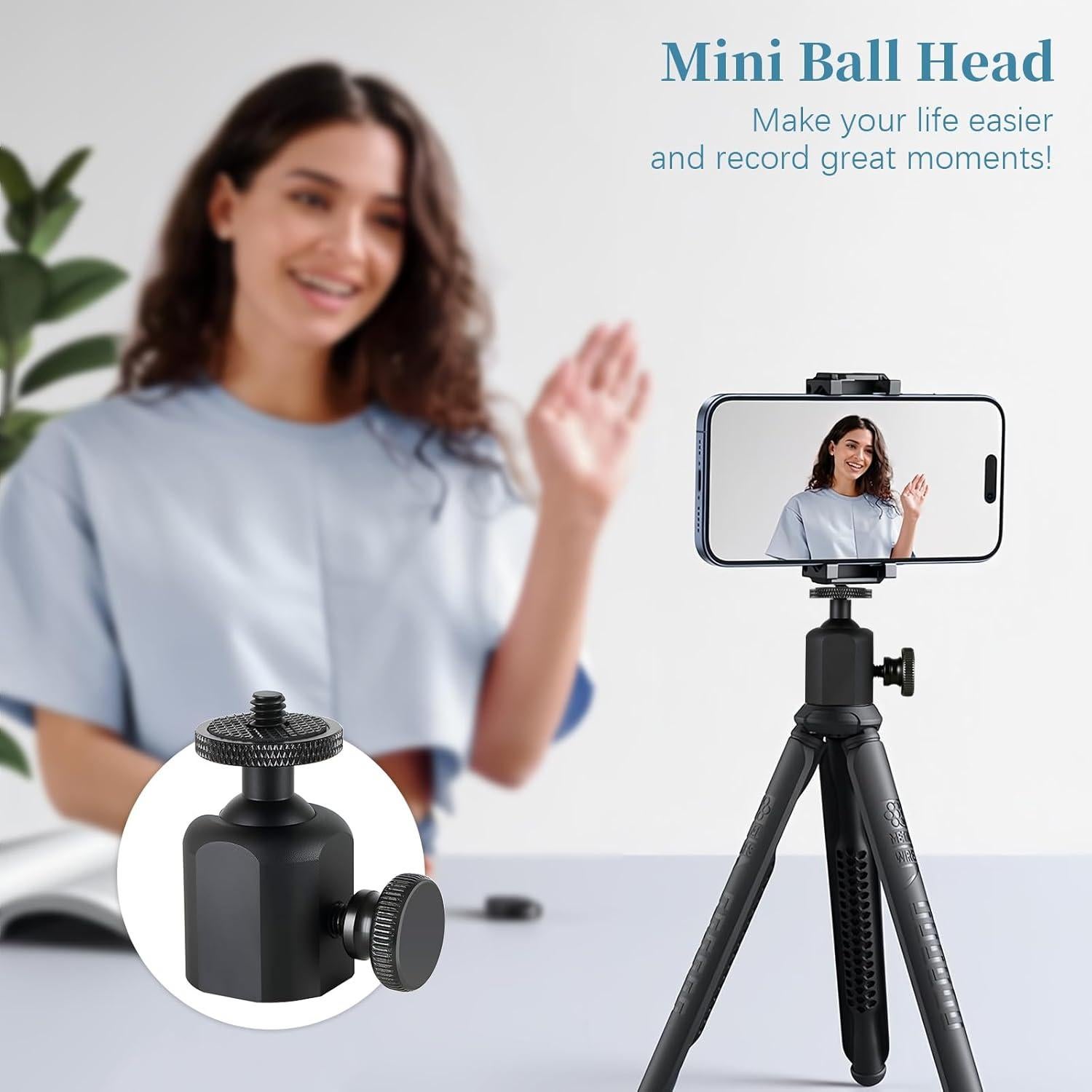 Cabezal de bola mini universal Folgtek 360° para cámara