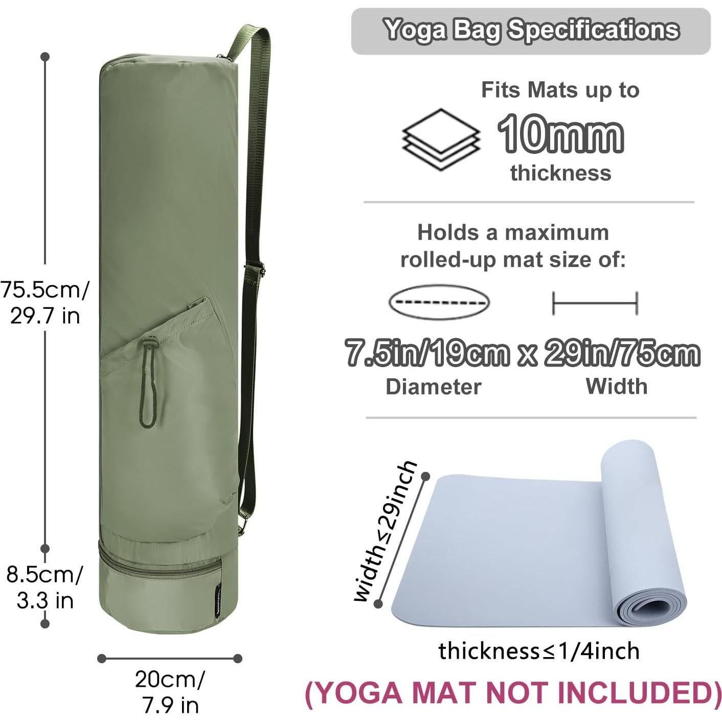 Bolsa de Yoga Sportsnew Sn3131ag Verde Militar 55L