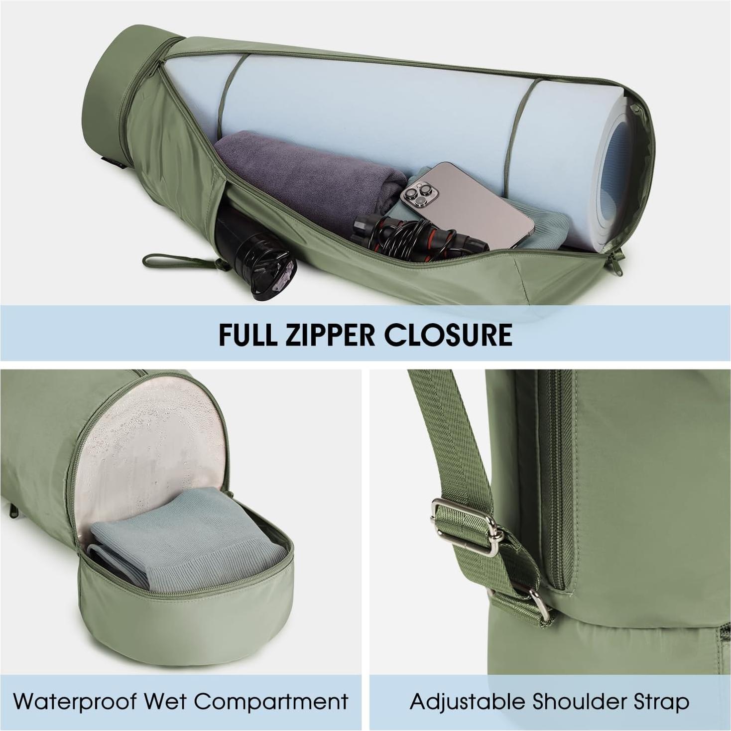 Bolsa de Yoga Sportsnew Sn3131ag Verde Militar 55L