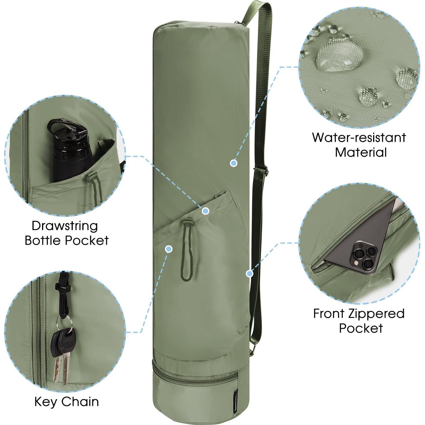 Bolsa de Yoga Sportsnew Sn3131ag Verde Militar 55L