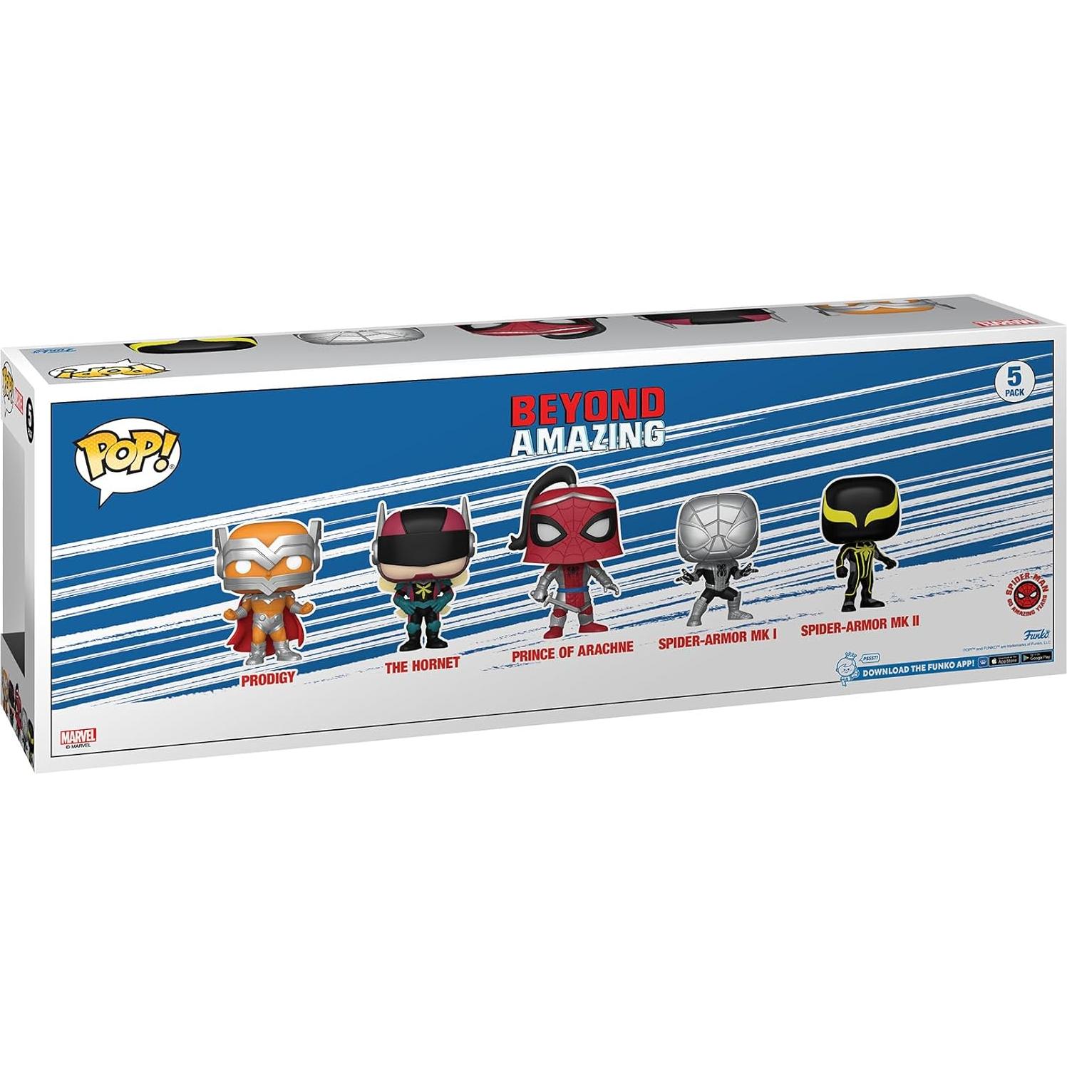 Funko Pop! Marvel 5 Pack Spider-Man Más Allá de Asombroso