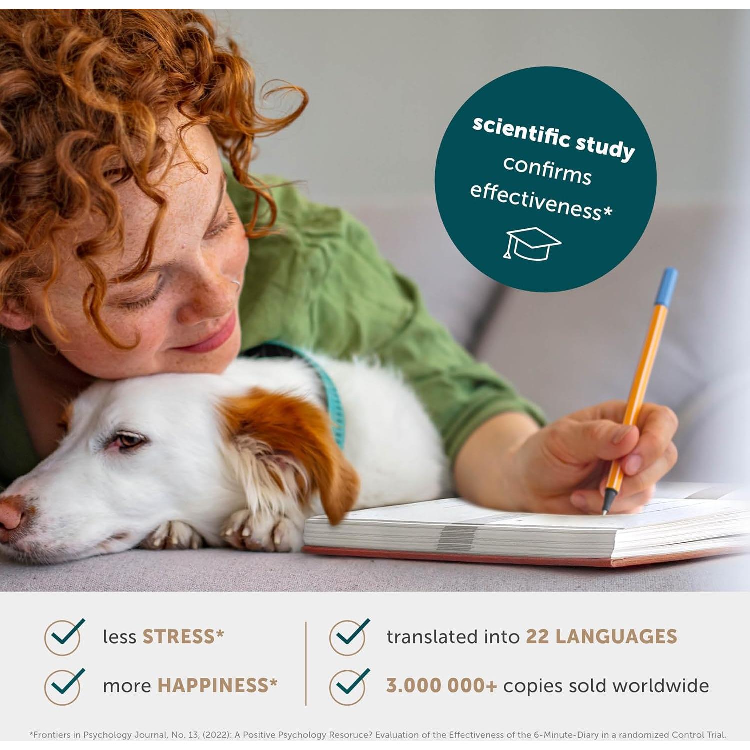 Diario de Gratitud UrBestSelf PURO A5 Gris - Autocuidado y Manifestación