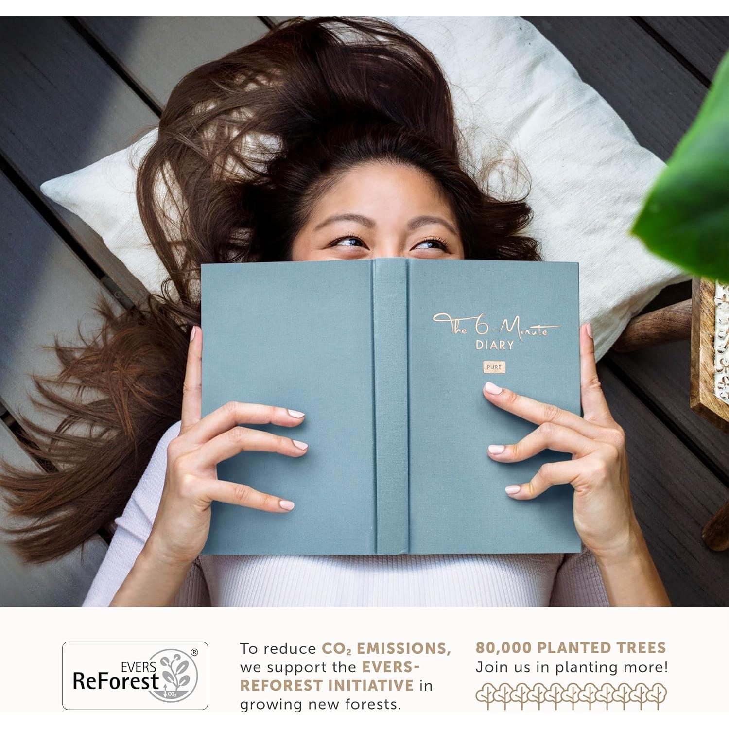 Diario de Gratitud UrBestSelf PURO A5 Gris - Autocuidado y Manifestación