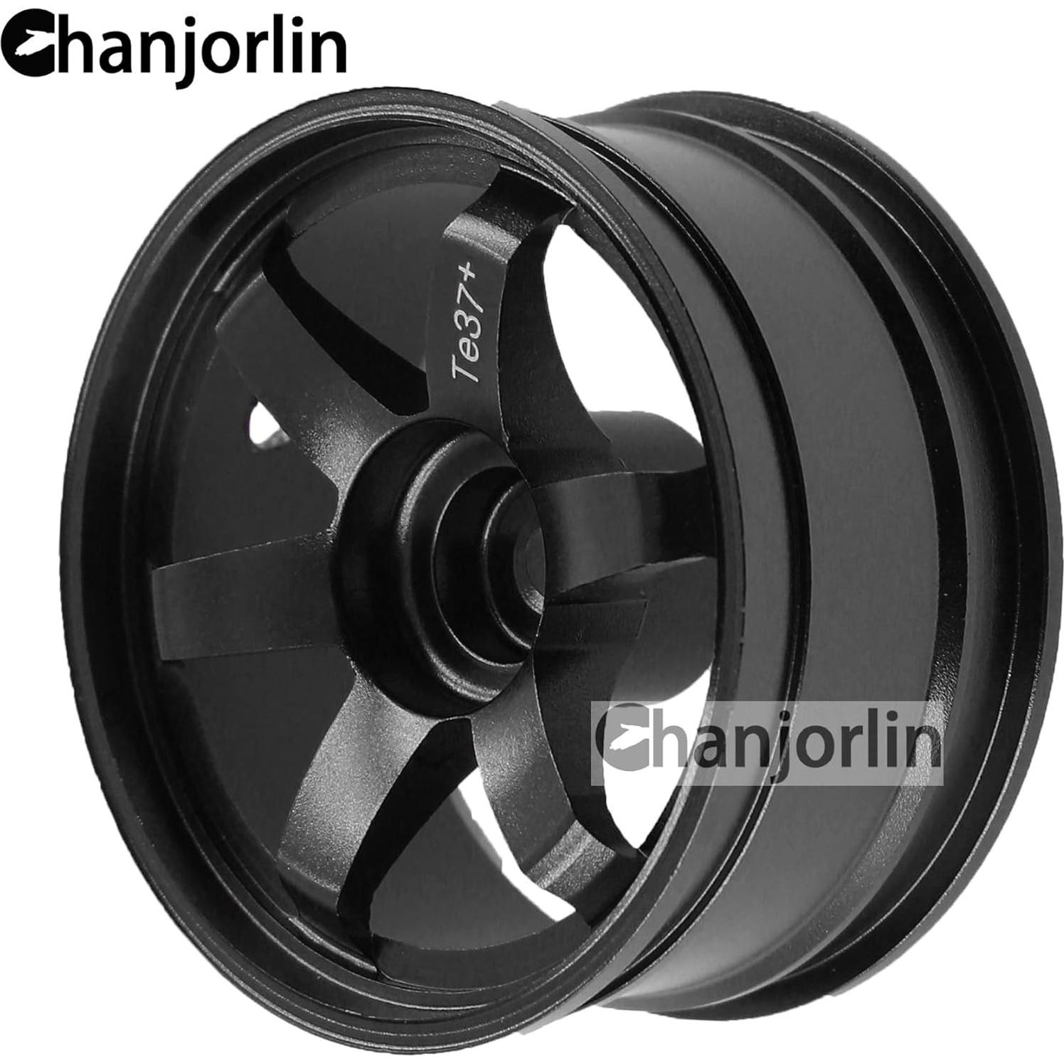 Ruedas de Drift 1/10 Chanjorlin Aluminio 4PCS 52mm Negro