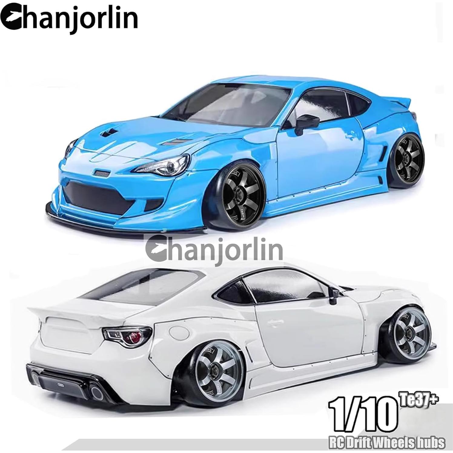 Ruedas de Drift 1/10 Chanjorlin Aluminio 4PCS 52mm Negro