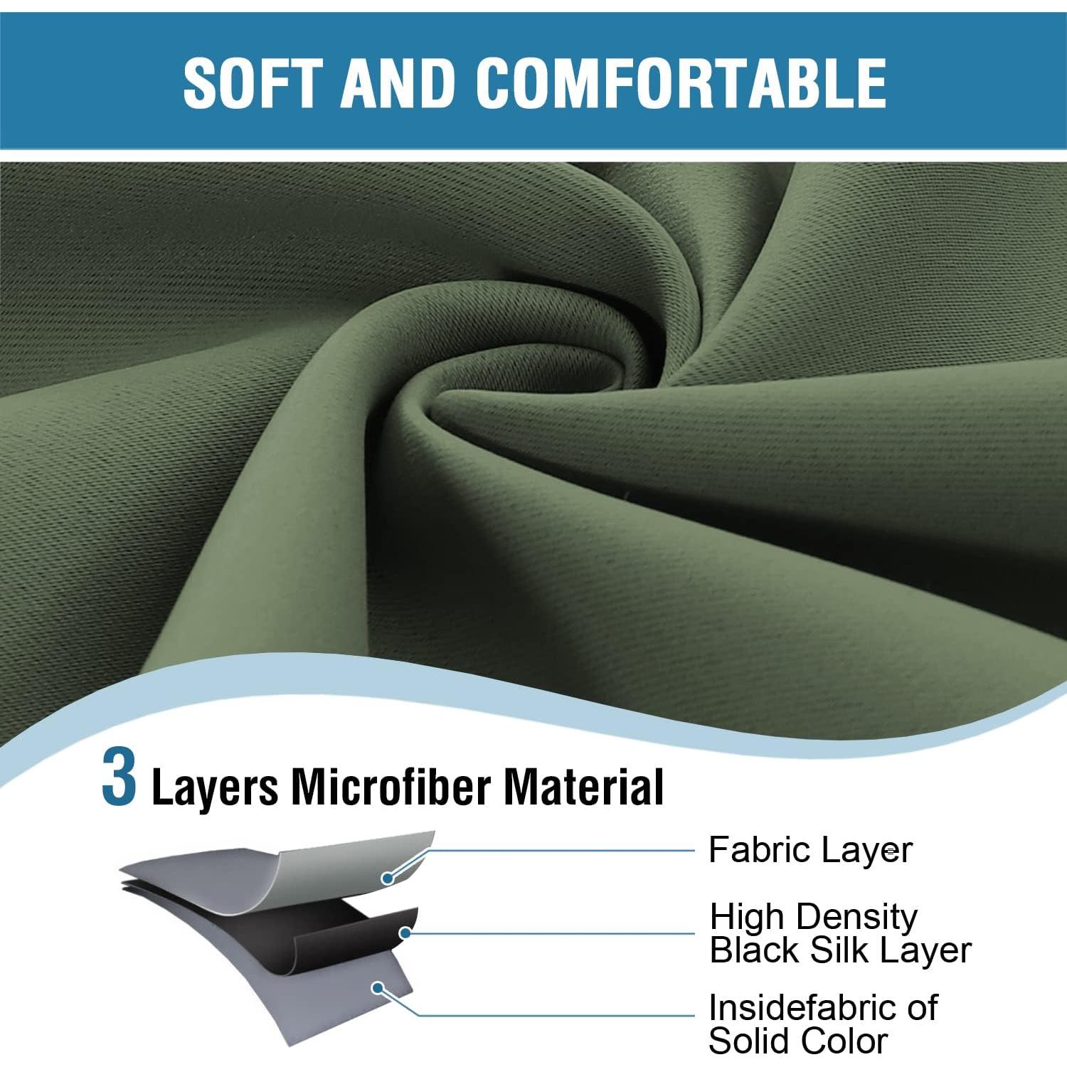 Cortina de Puerta Blackout H.VERSAILTEX 106.68x203.2cm Verde Bronce