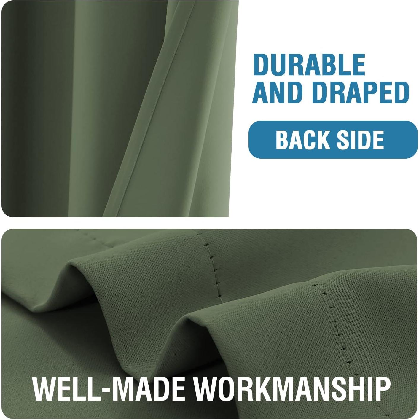 Cortina de Puerta Blackout H.VERSAILTEX 106.68x203.2cm Verde Bronce