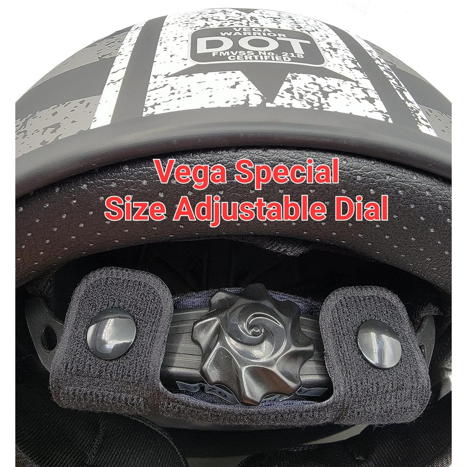 Casco Abierto Vega Guerrero II Ajustable Solar Unisex 54 cm