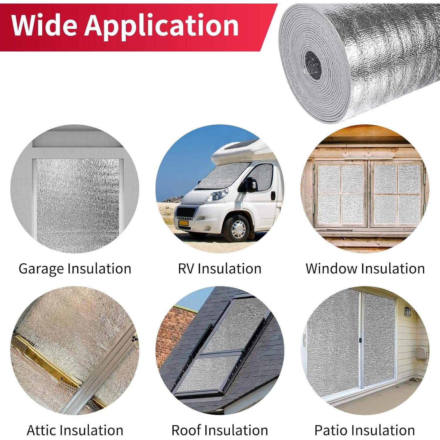 Hojas de Aislamiento Reflectante AggSound 60 cm x 3 m Burbuja