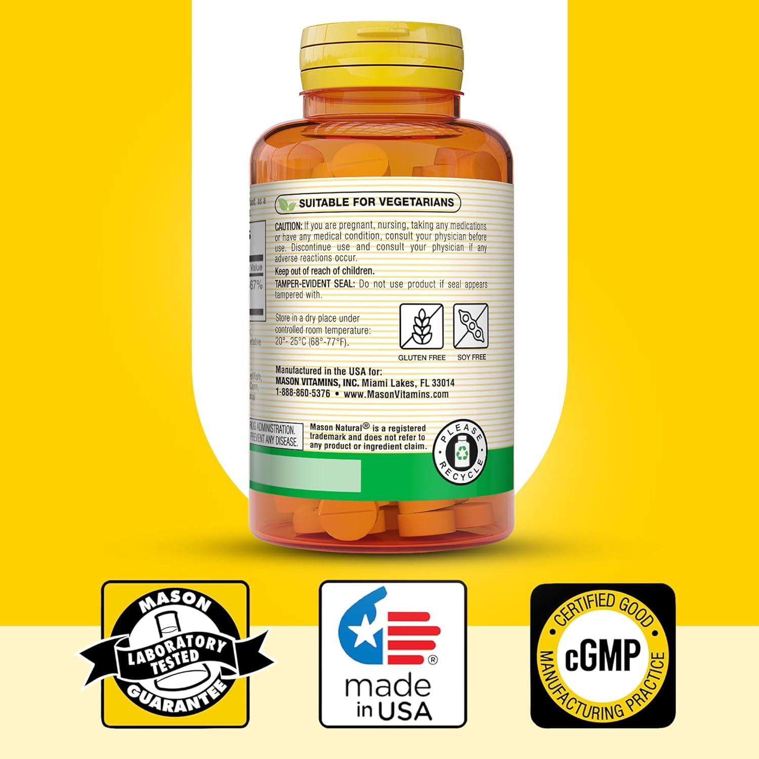 Vitamina B12 1000 mcg Mason Natural - 100 Tabletas Sublinguales