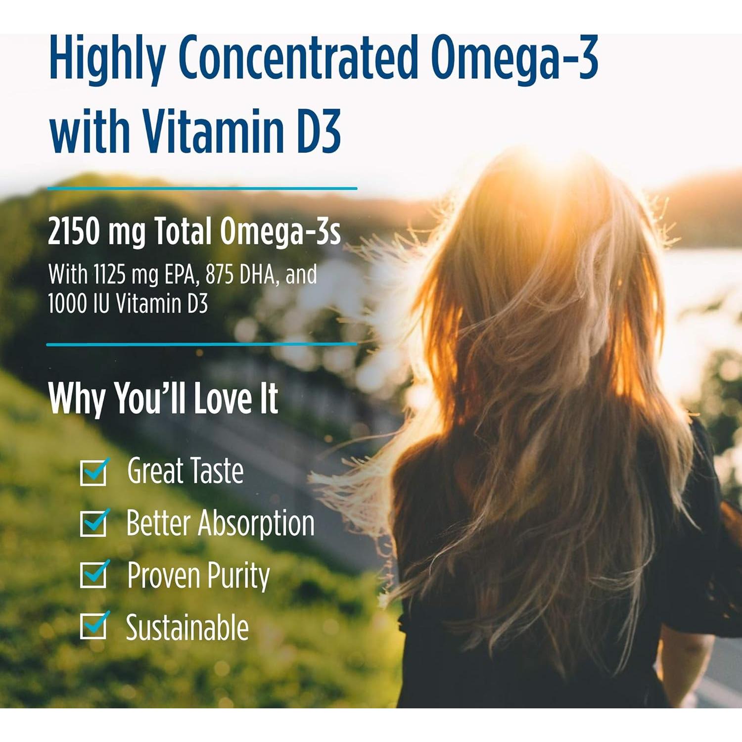 Nordic Naturals ProOmega 2000-D Aceite de Pescado 60 Gelatinas