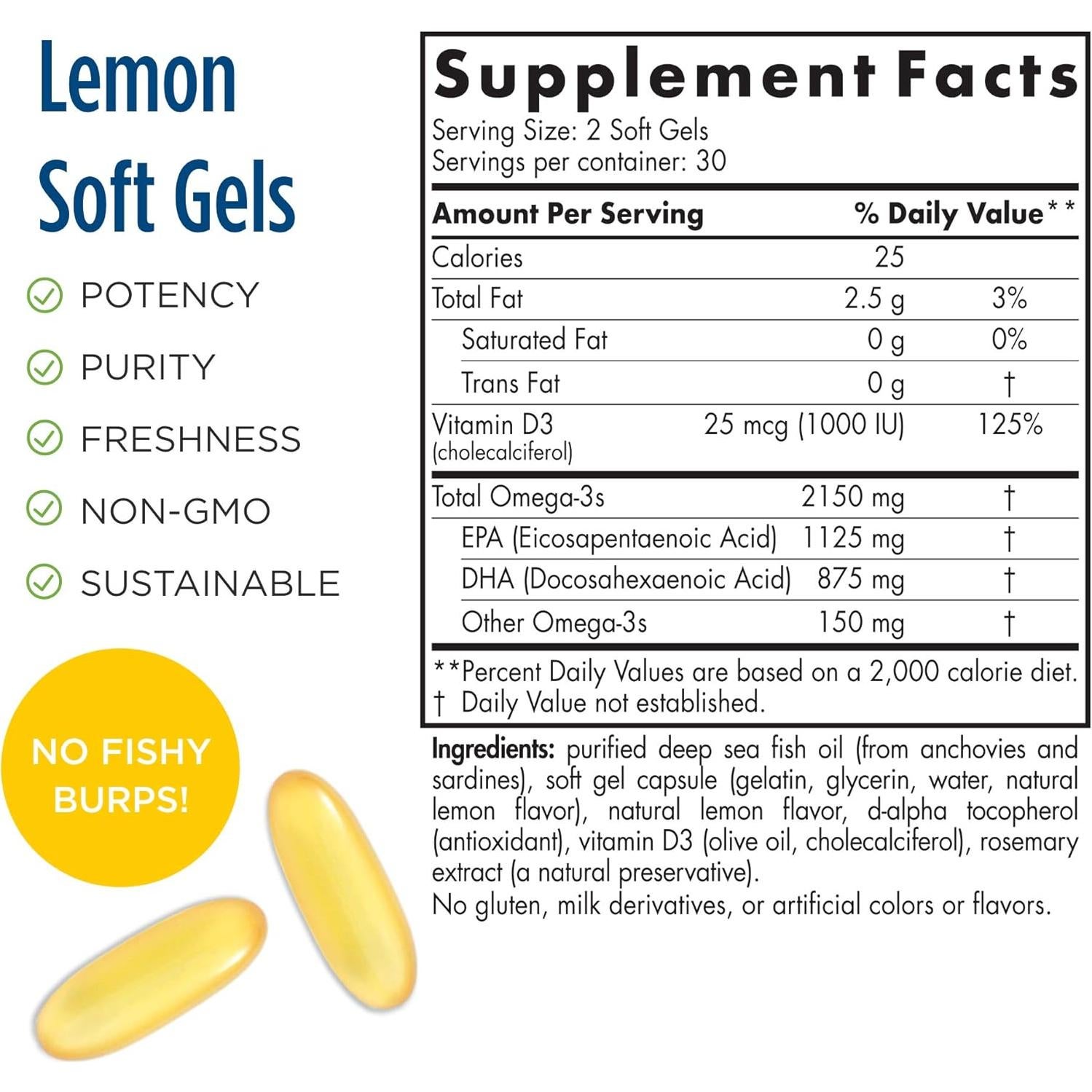 Nordic Naturals ProOmega 2000-D Aceite de Pescado 60 Gelatinas