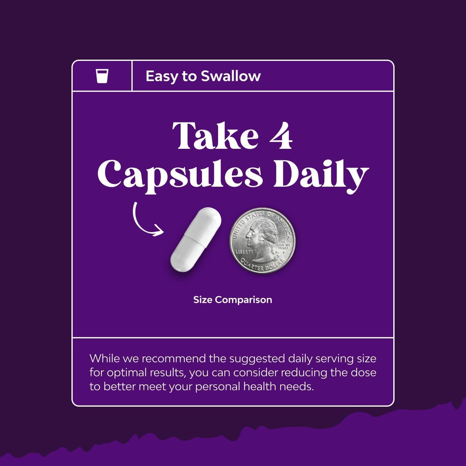 Suplemento de Glicinato de Magnesio Natures Craft 400mg - 240 Cápsulas Veganas