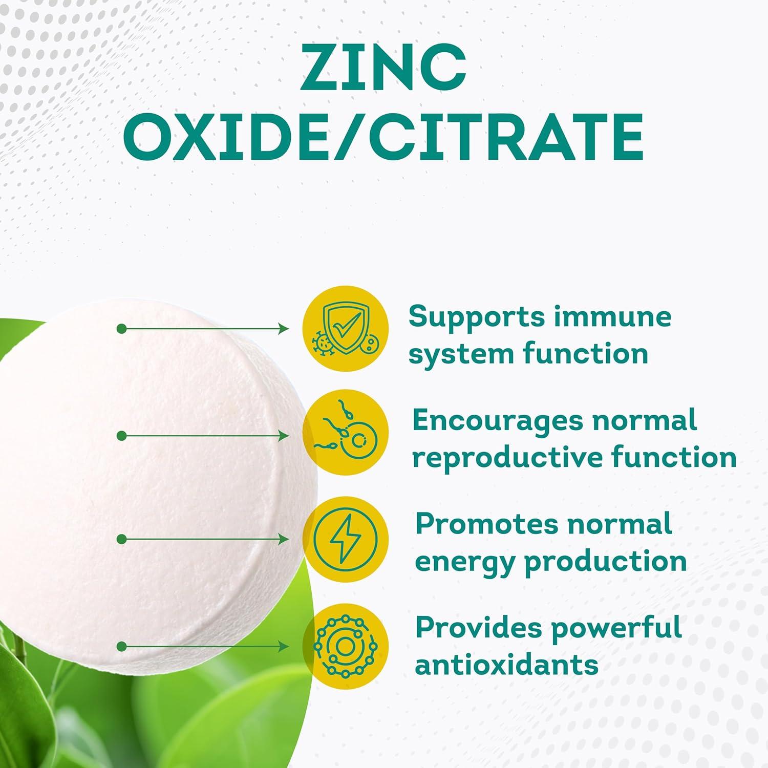 Suplemento de Zinc Natural PurePremium 50mg - 100 Tabletas