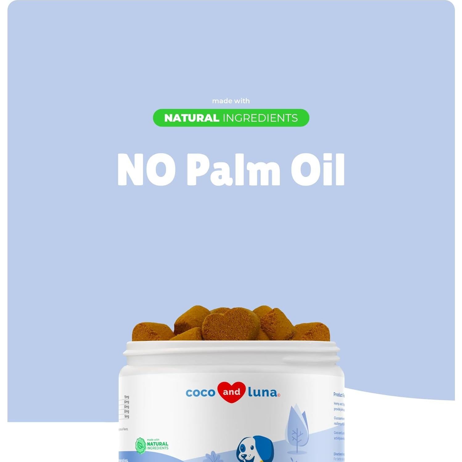 Suplemento para Caderas y Articulaciones Perros Coco y Luna - 90 Masticables