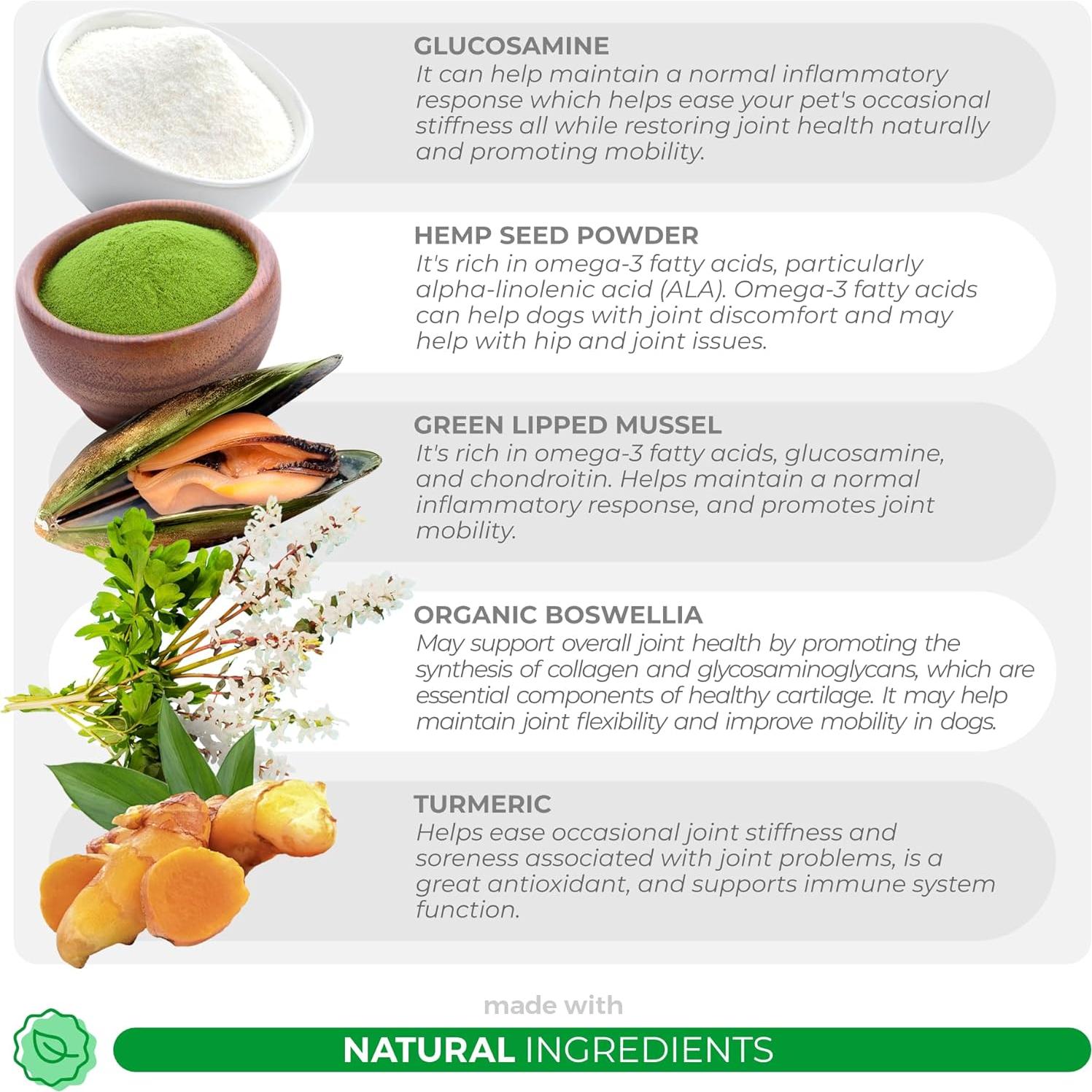 Suplemento para Caderas y Articulaciones Perros Coco y Luna - 90 Masticables