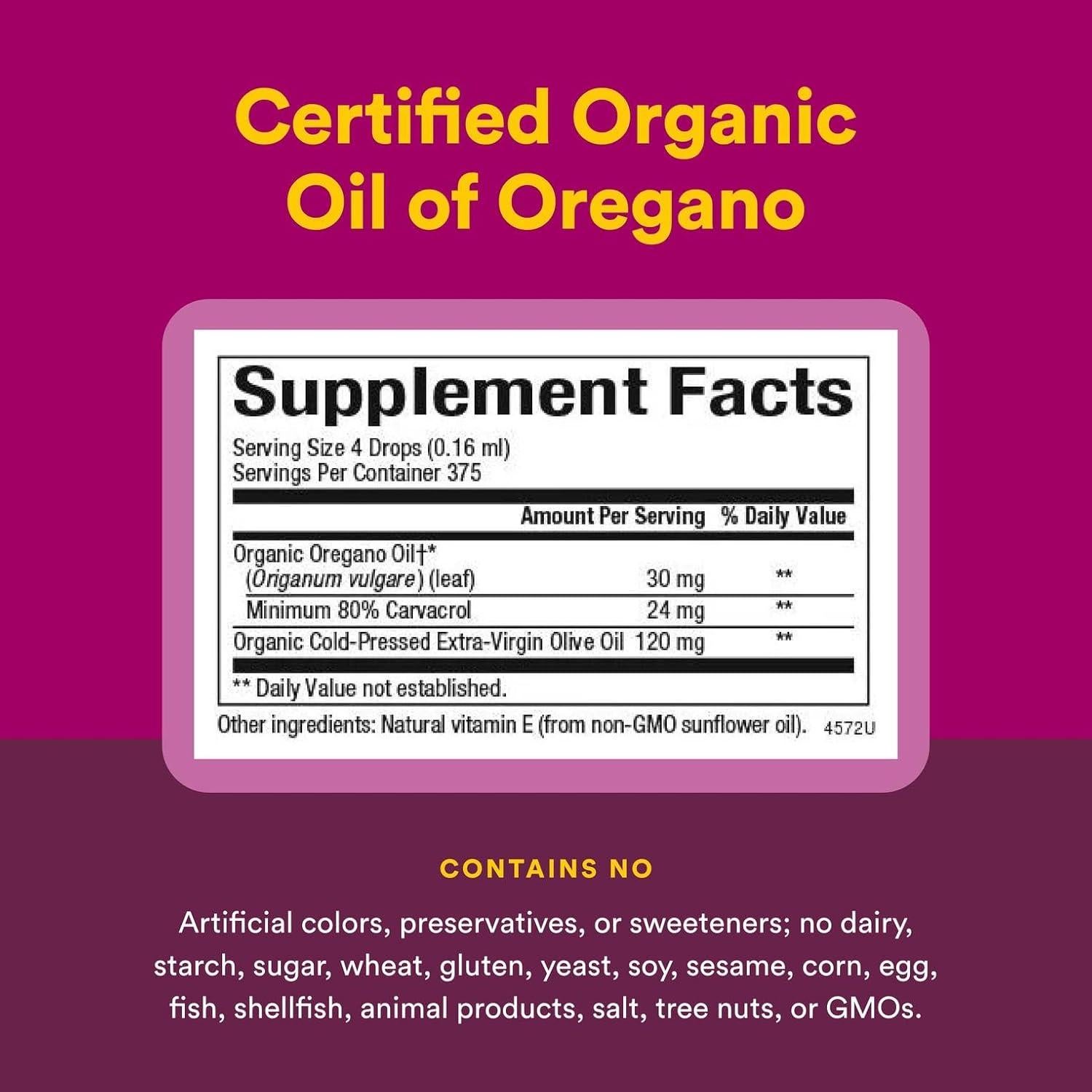 Aceite de Orégano Orgánico Certificado 30 ml - Factores Naturales