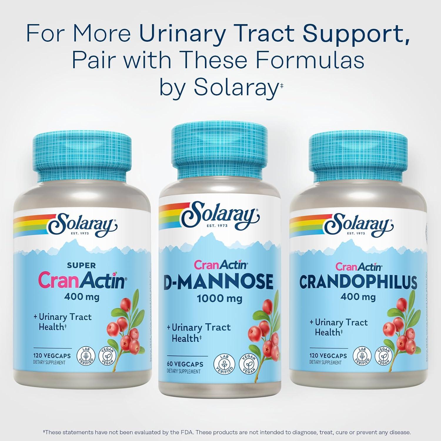 Solaray D-Mannose 1000mg con Arándano CranActin - 60 VegCaps