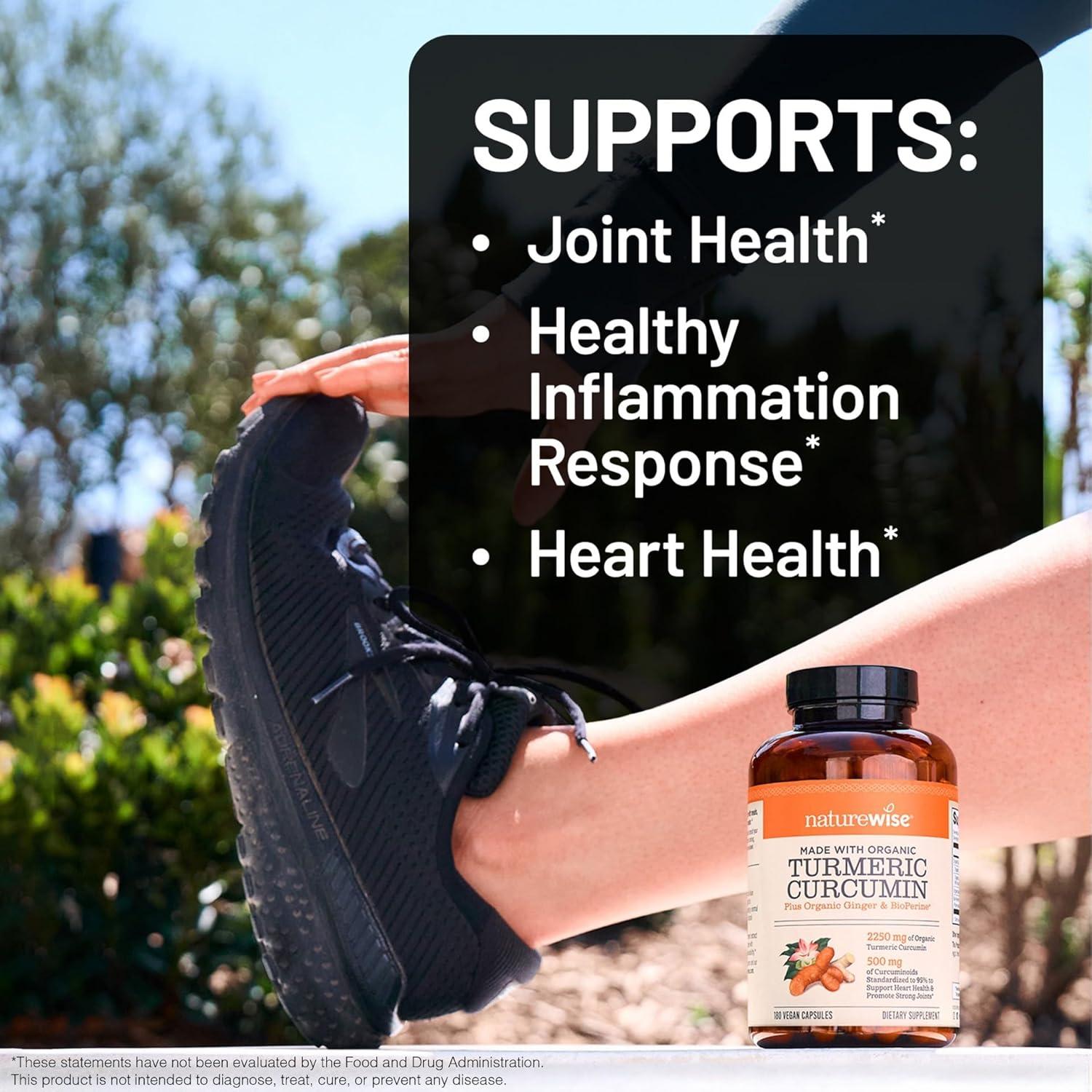 NatureWise Cúrcuma Curcumina 2250mg 90 Cápsulas Veganas