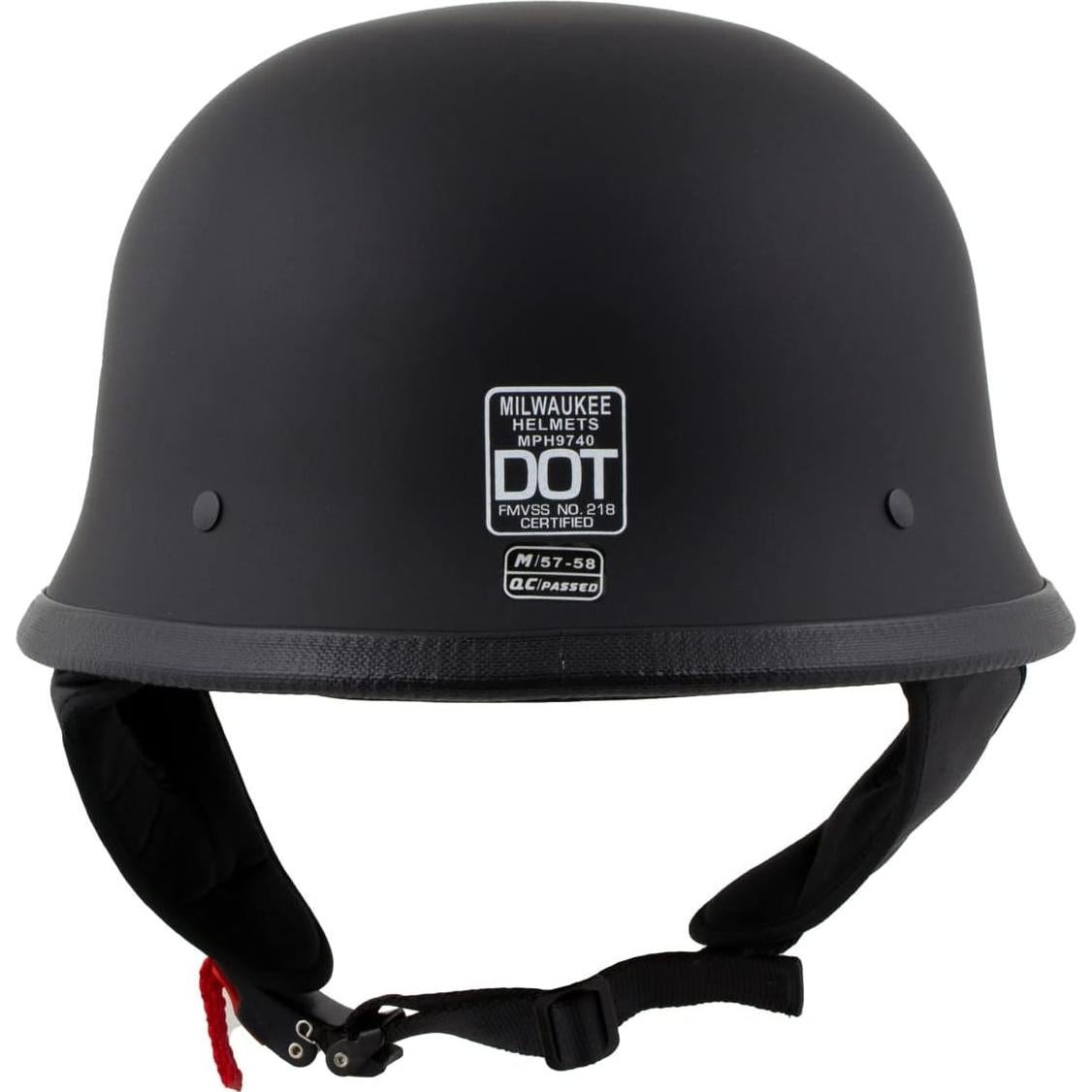 Casco Milwaukee MPH9740DOT Alemán Negro Mate Pequeño