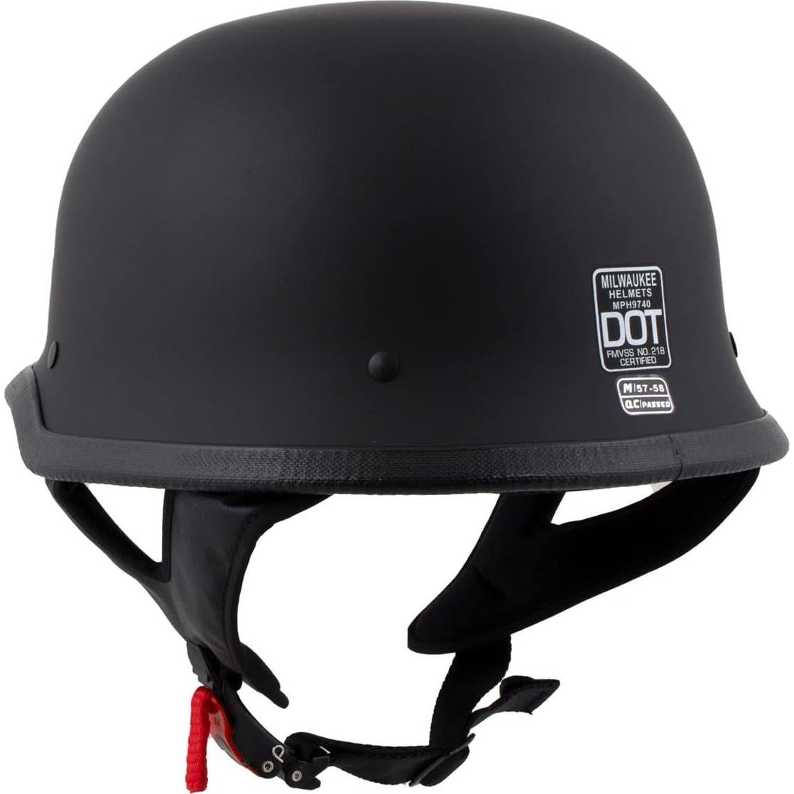 Casco Milwaukee MPH9740DOT Negro Mate Medio Cara XL