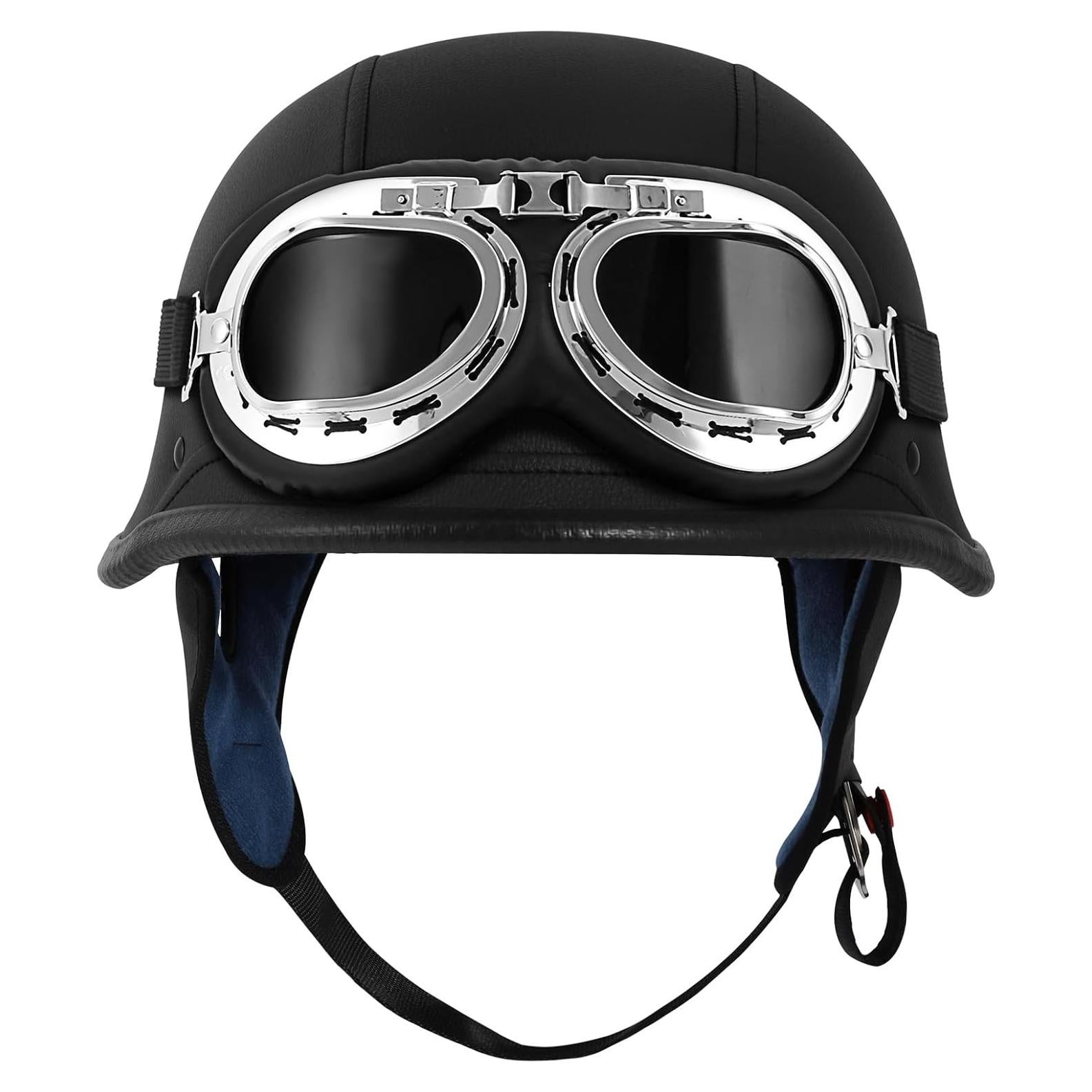 Casco de Motocicleta XFMT GMHELMET Mediano Cuero Negro