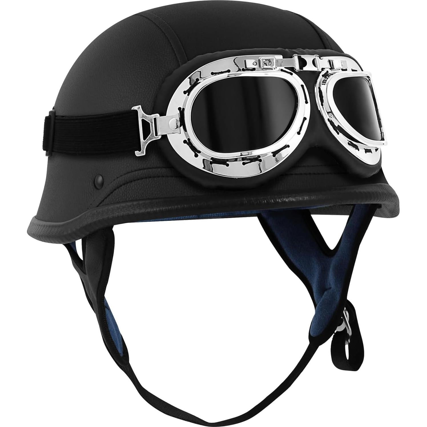 Casco de Motocicleta XFMT GMHELMET Mediano Cuero Negro