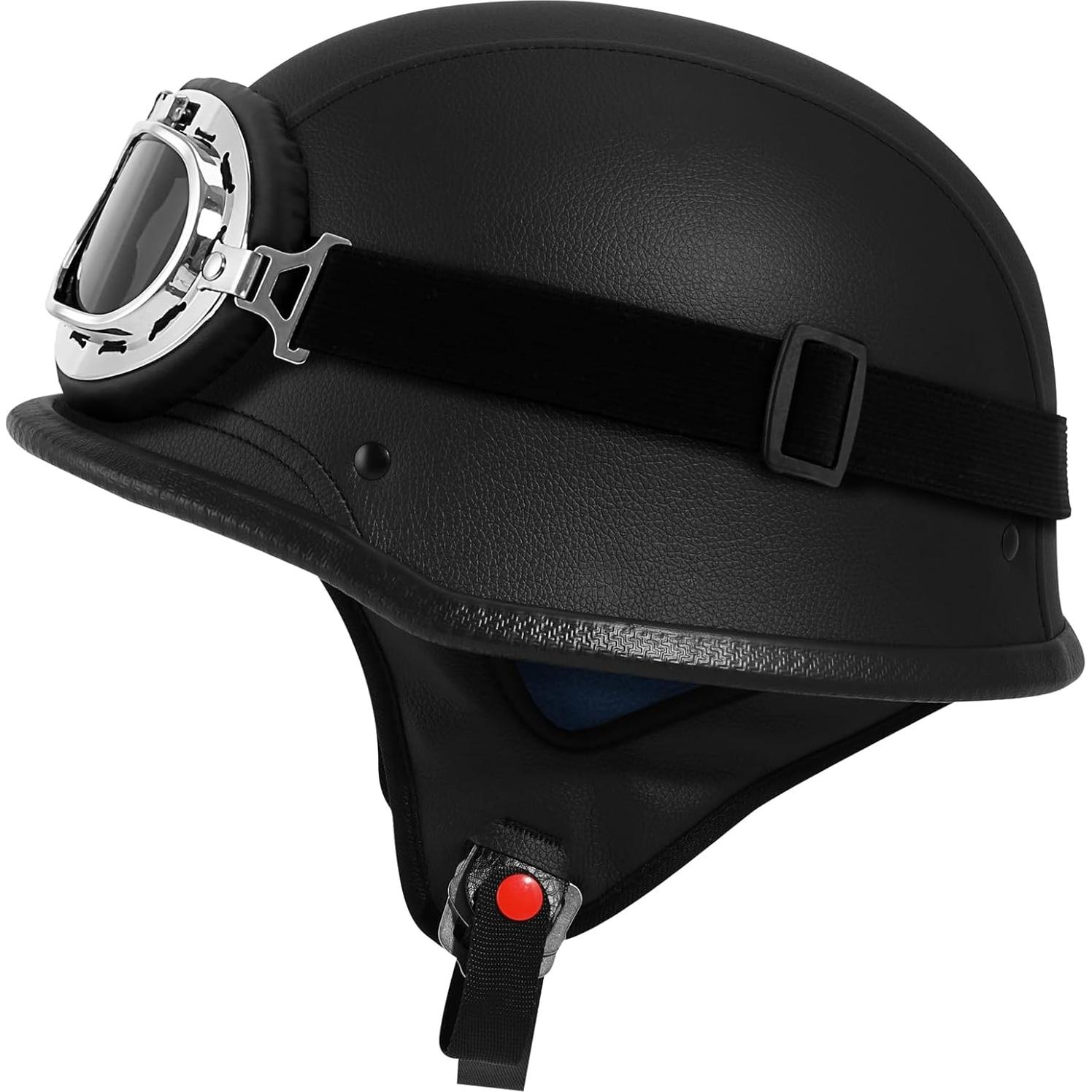 Casco de Motocicleta XFMT GMHELMET Mediano Cuero Negro