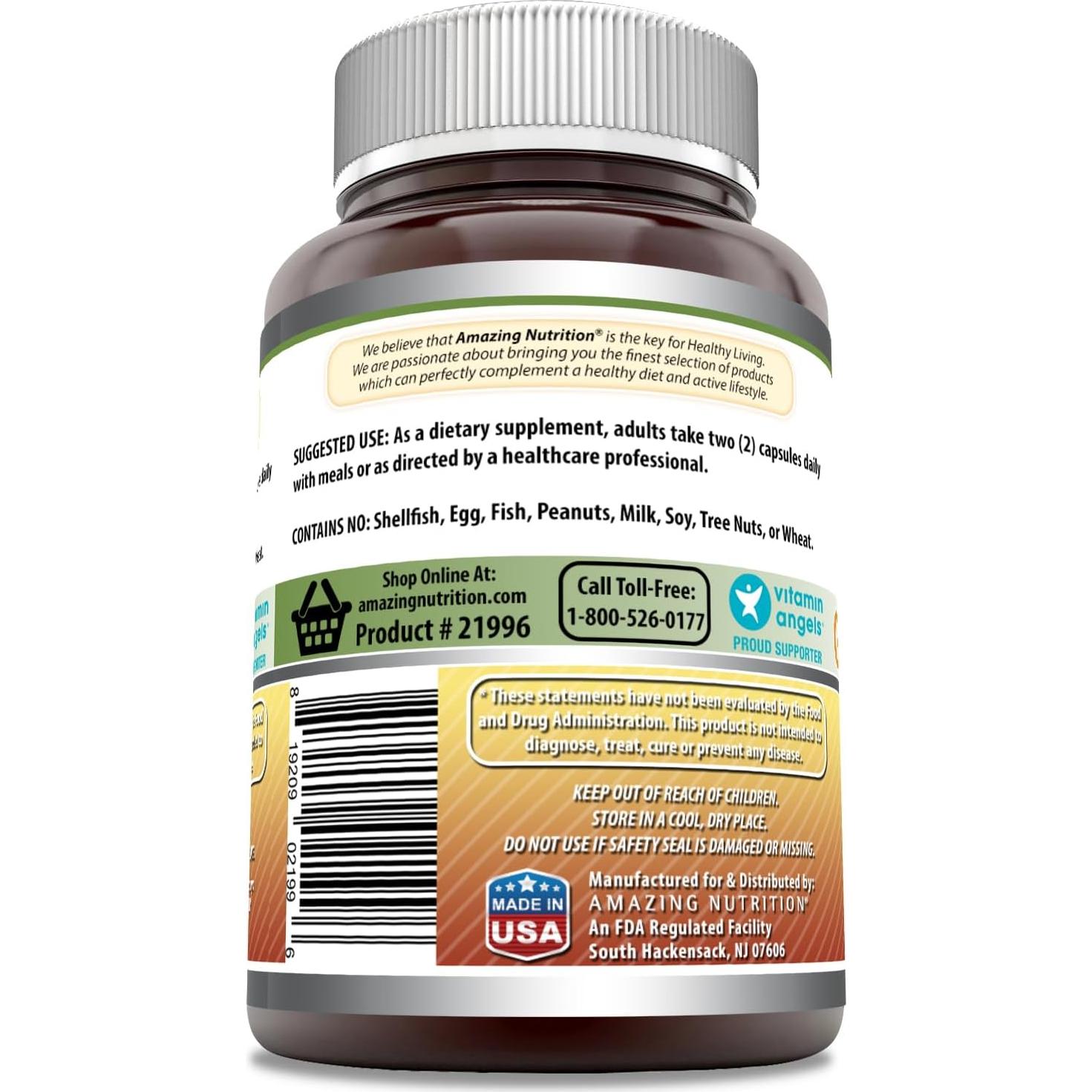 Complejo de Ginseng Fórmulas Asombrosas 1000 Mg 240 Cápsulas