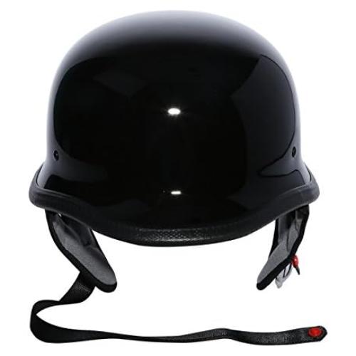 Casco de Motocicleta TCMT Dot Mediano Negro Brillante