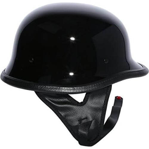 Casco de Motocicleta TCMT Dot Mediano Negro Brillante