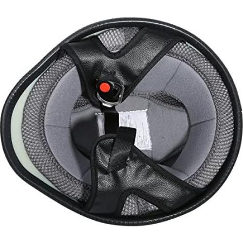 Casco de Moto TCMT DOT Grande Negro Mate para Cruiser