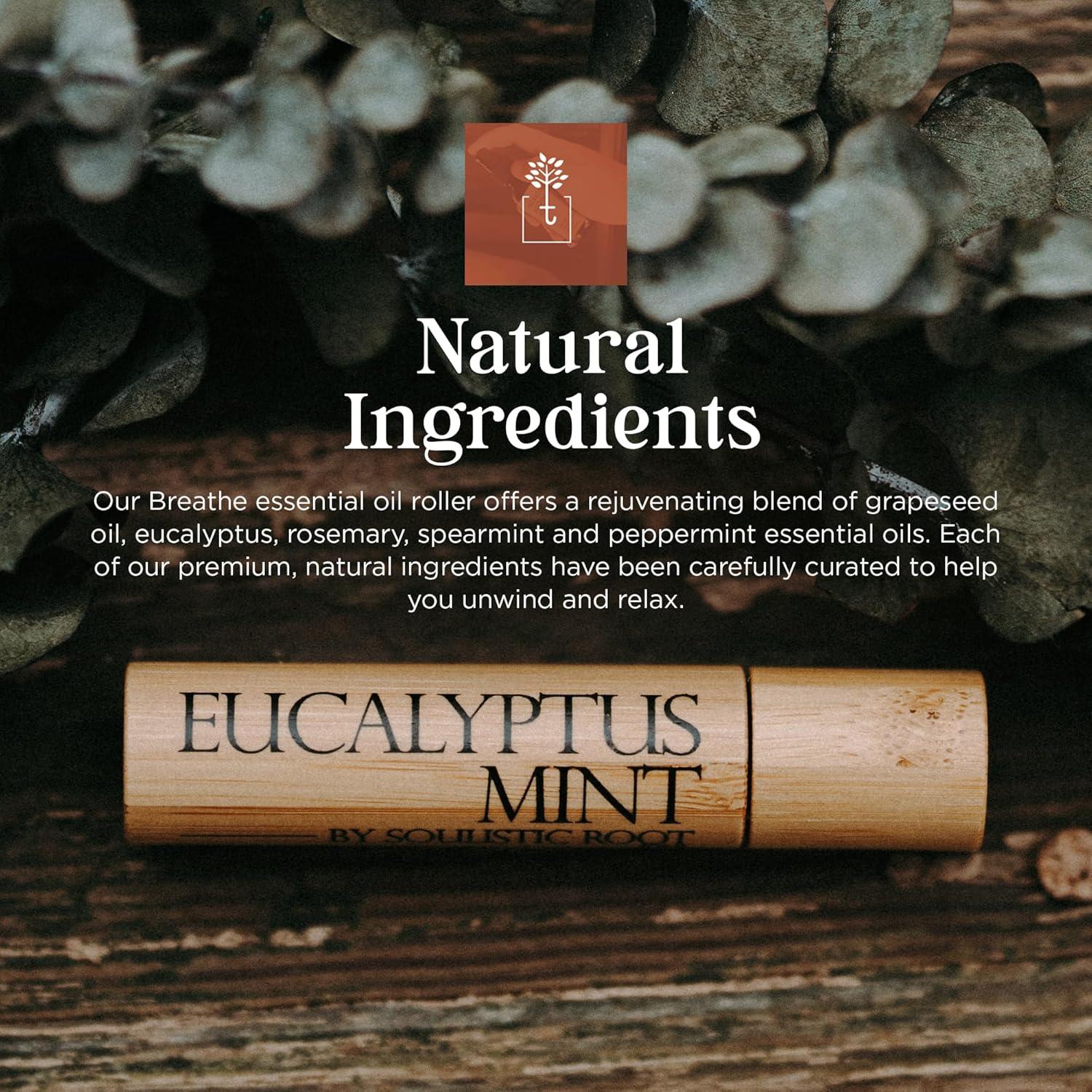 Aceite Esencial Roll-On Eucalipto y Menta 10ml Soulistic Root