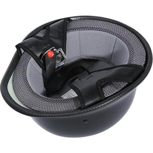 Casco TCMT Dot Adulto Negro Brillante Mediano para Moto