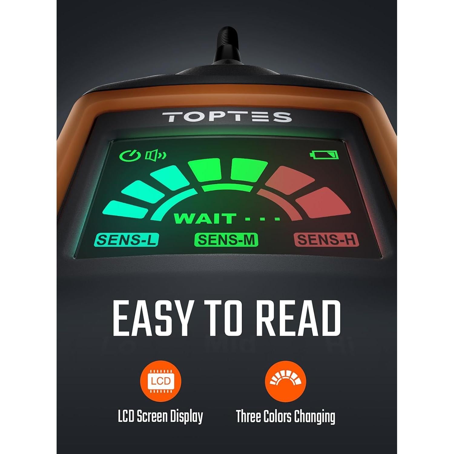 Detector de Fugas de Gas TOPTES PT520A+ Recargable 43.5 cm