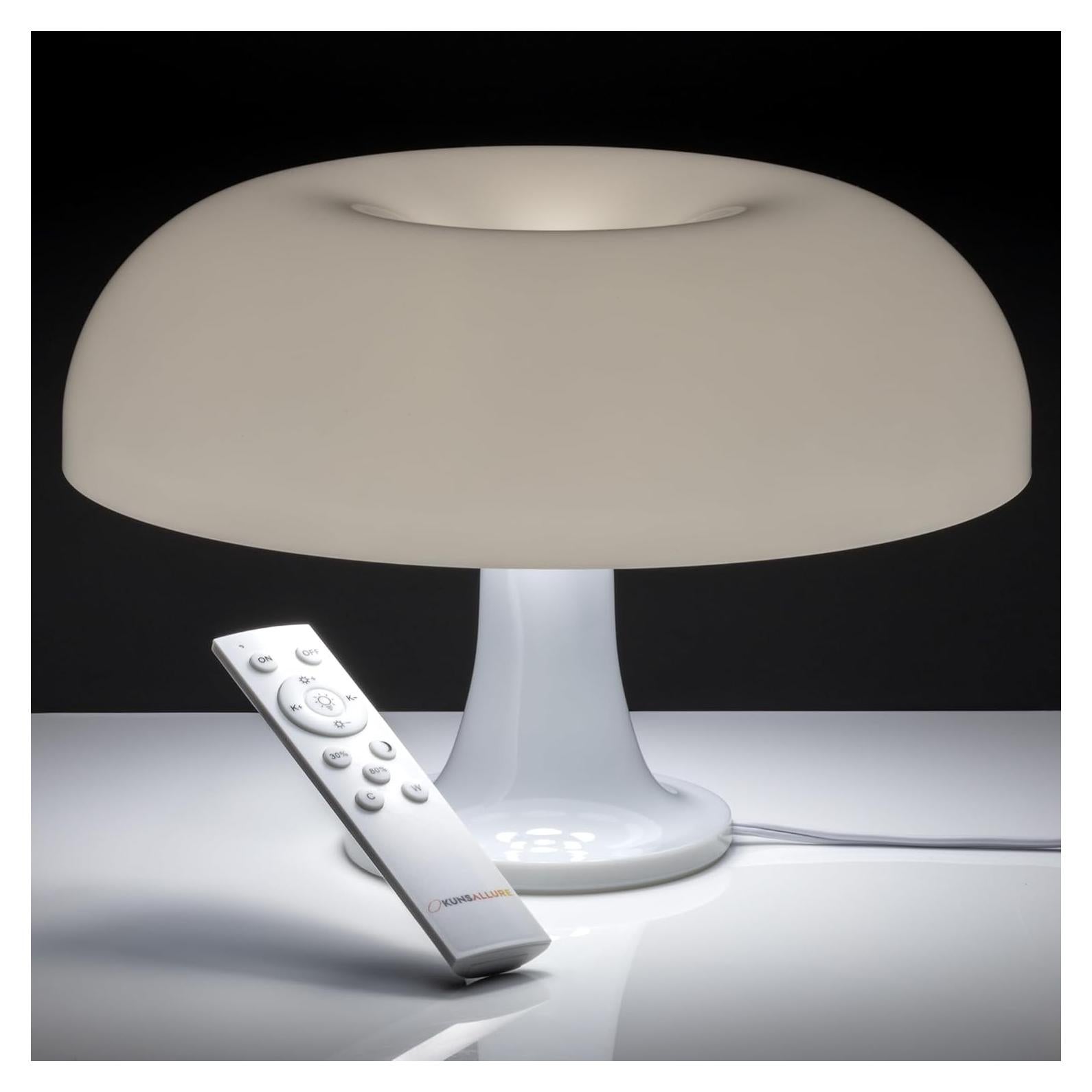 Lámpara de Champiñón OKUNS Blanca Dimmable 3 Modos 32cm