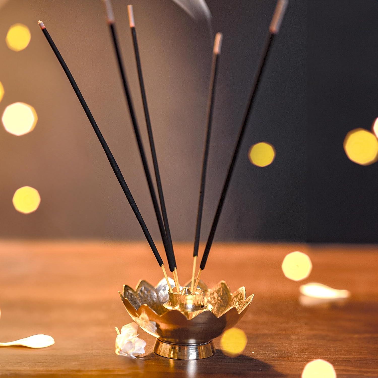 Soporte de Incienso de Latón Aditri Creation Loto 7.62 cm