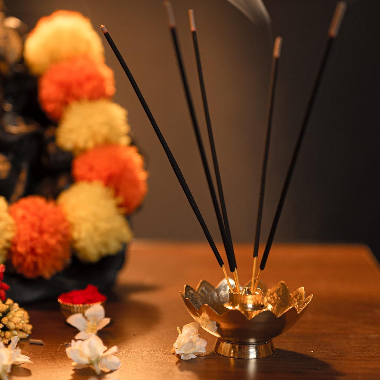 Soporte de Incienso de Latón Aditri Creation Loto 7.62 cm