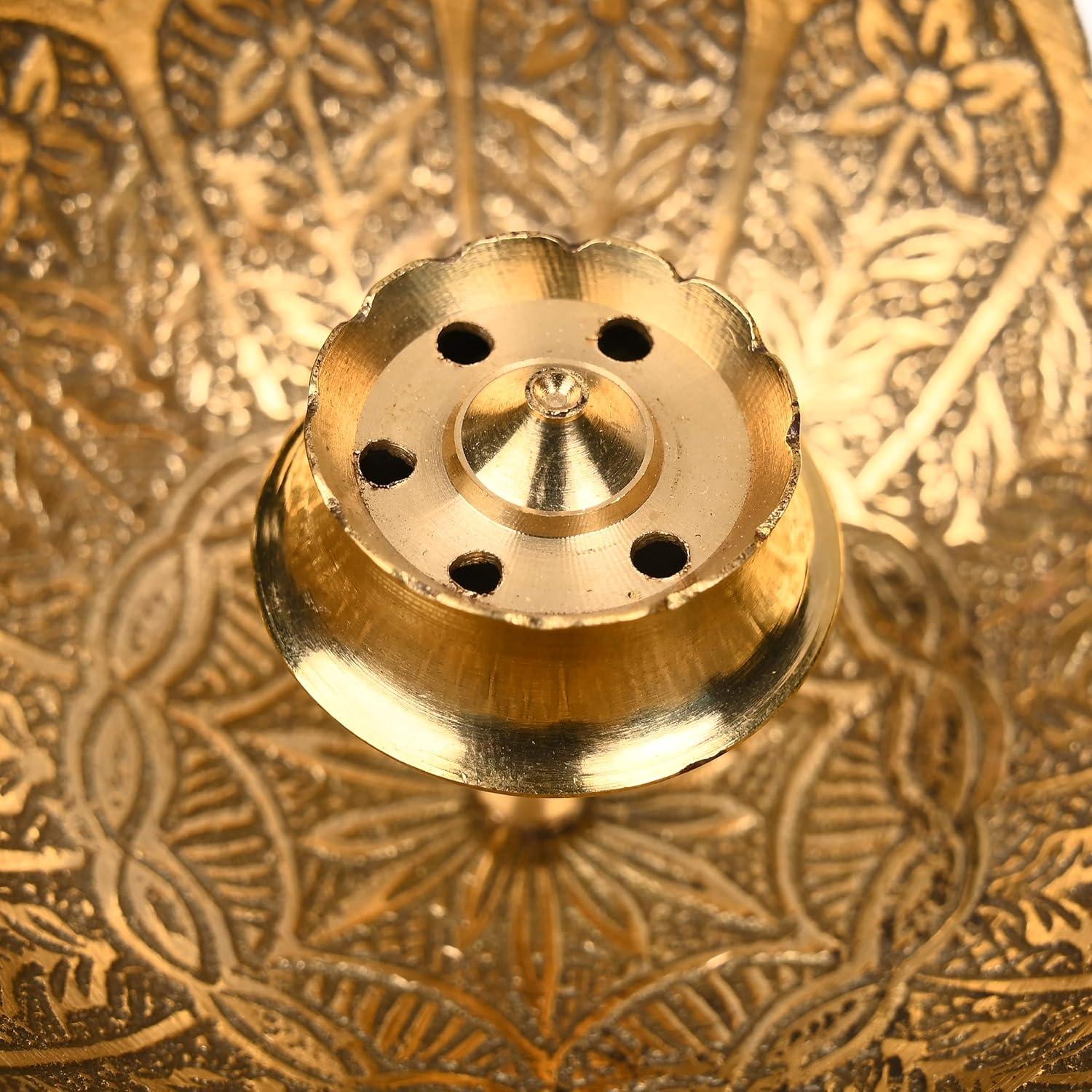 Soporte de Incienso de Latón Aditri Creation Loto 7.62 cm