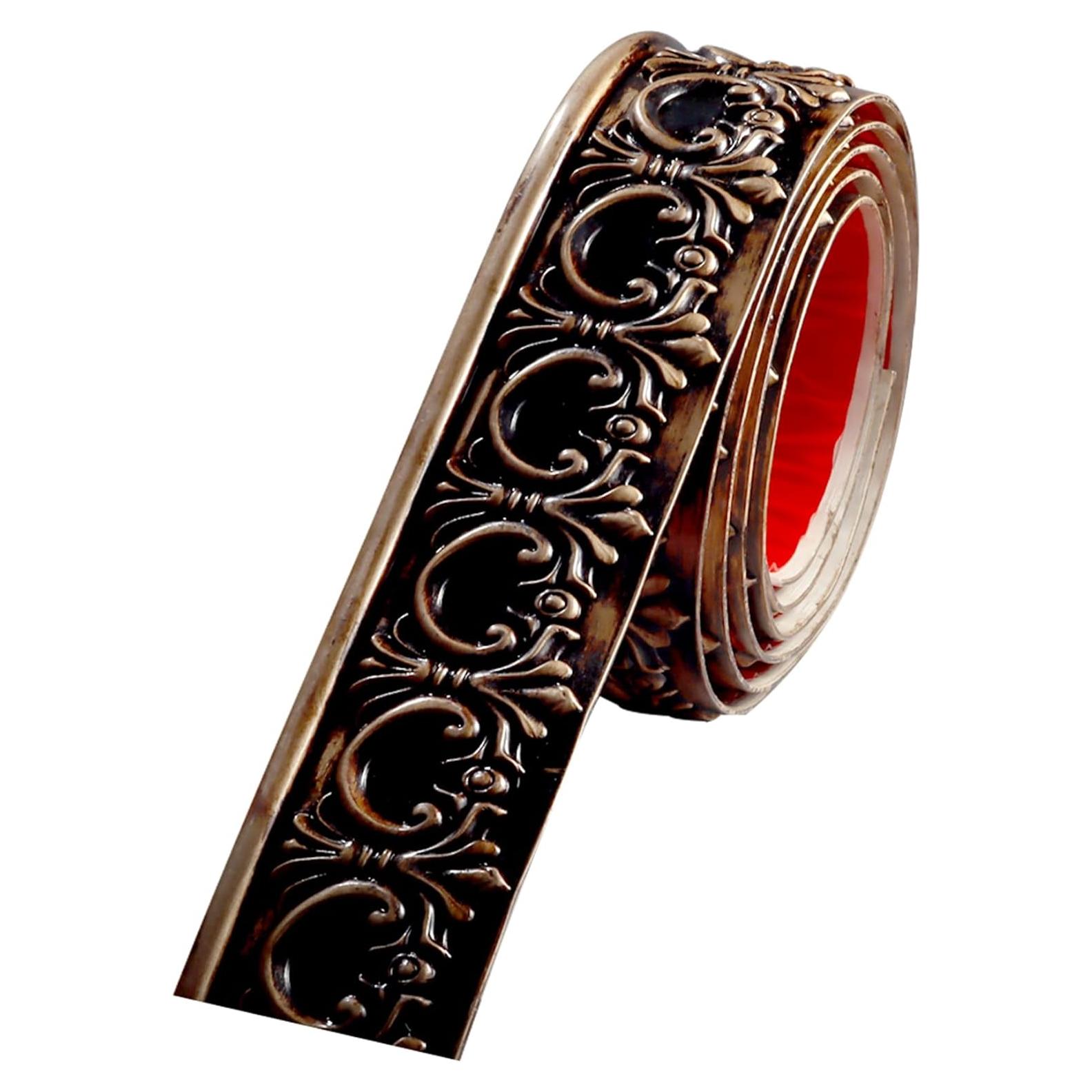 Moldura Autoadhesiva Flexible Leenevs 3m PVC Latón Decoración