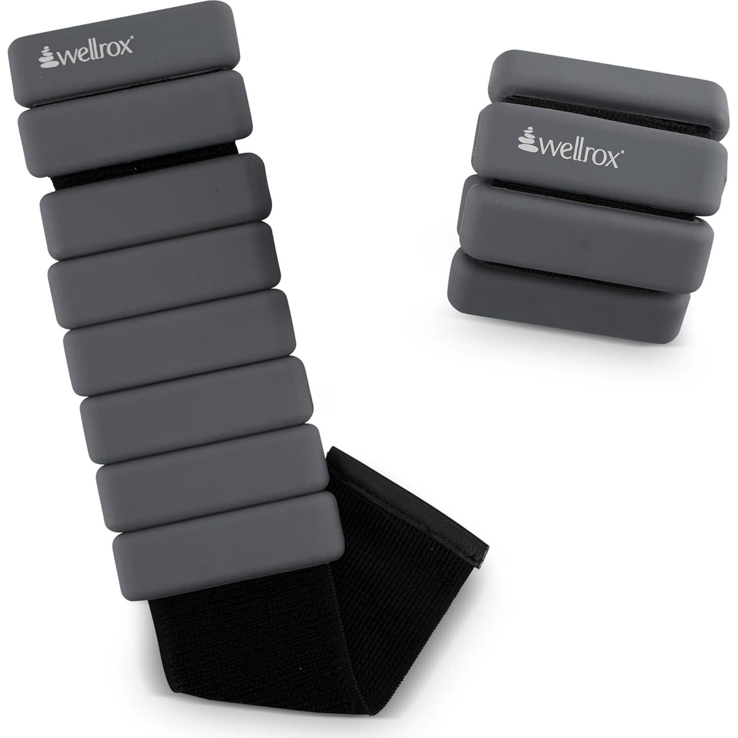 Pulseras con Peso Wellrox - 2 lbs Ajustables para Tobillos y Muñecas