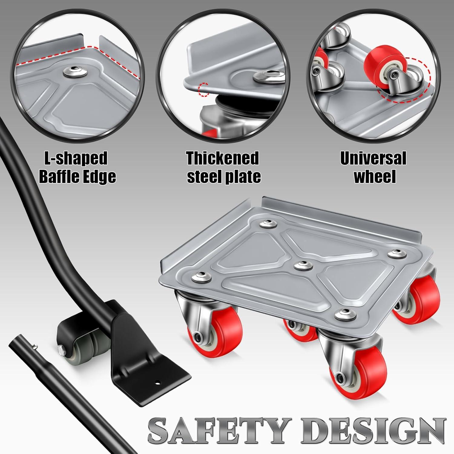 Carro Movilizador de Muebles BTEC 1200kg 5 Ruedas Goma