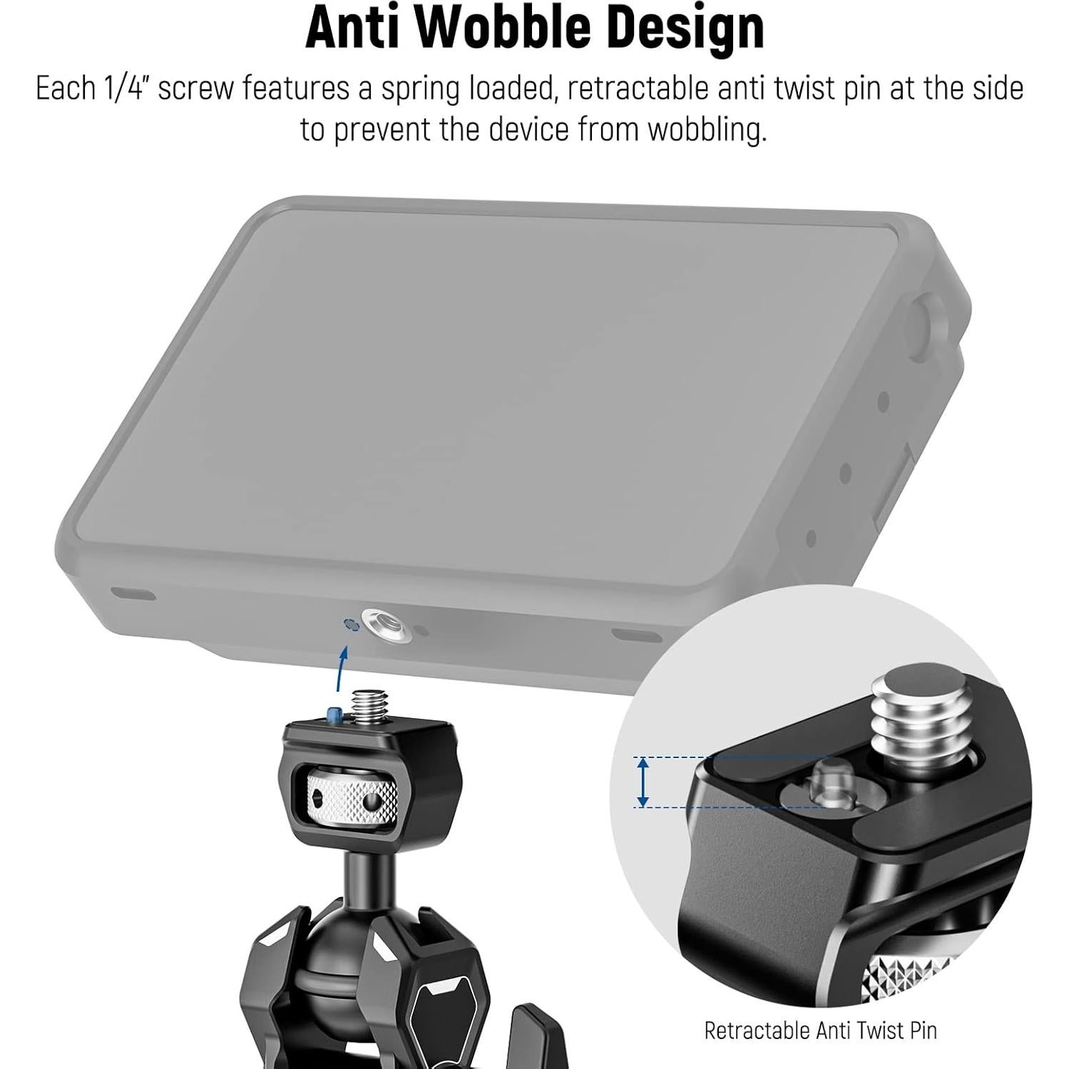 Brazo Mágico Articulado NEEWER UA011 con Doble Cabeza Esférica