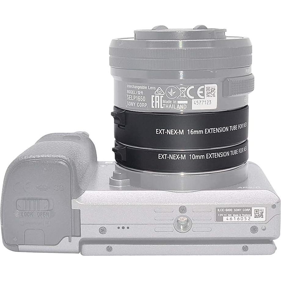 Tubo de Extensión Macro Venidice 10mm 16mm para Sony E-Mount