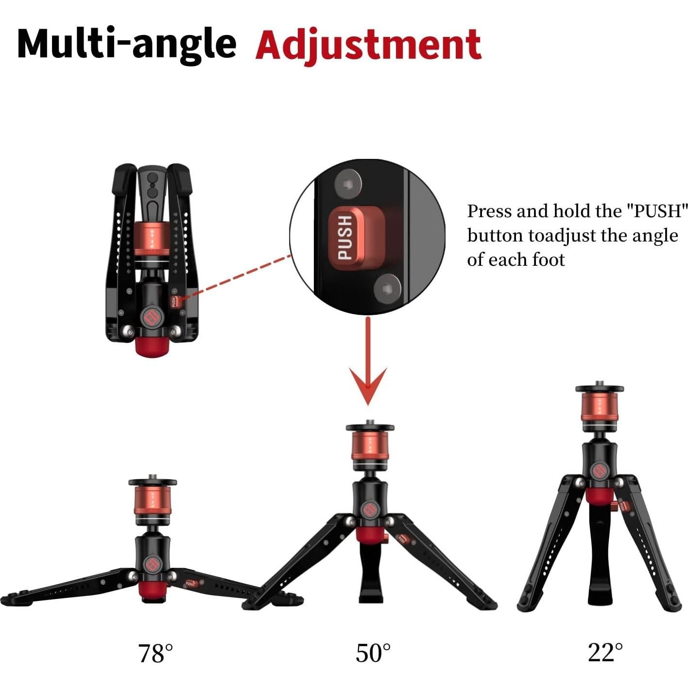 Mini Trípode IFOOTAGE Cobra 3 Portátil 0.82 kg 360°